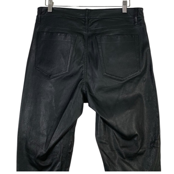 Lucky Brand Bridget Lamb Leather High Rise Pants Size 32 - Picture 6 of 10
